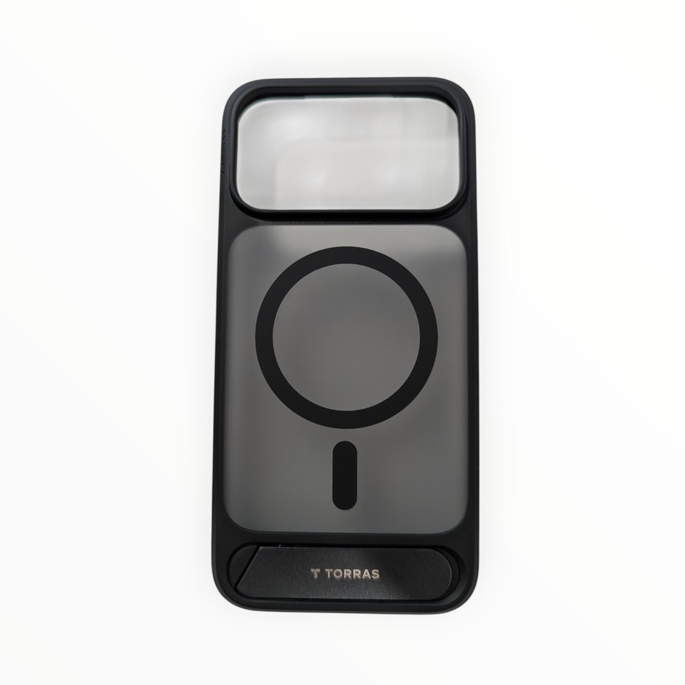 Oo2-Poly TORRAS Ostand L1 Case w/ Kickstand for‎ Apple iPhone 17 Pro Max - Black